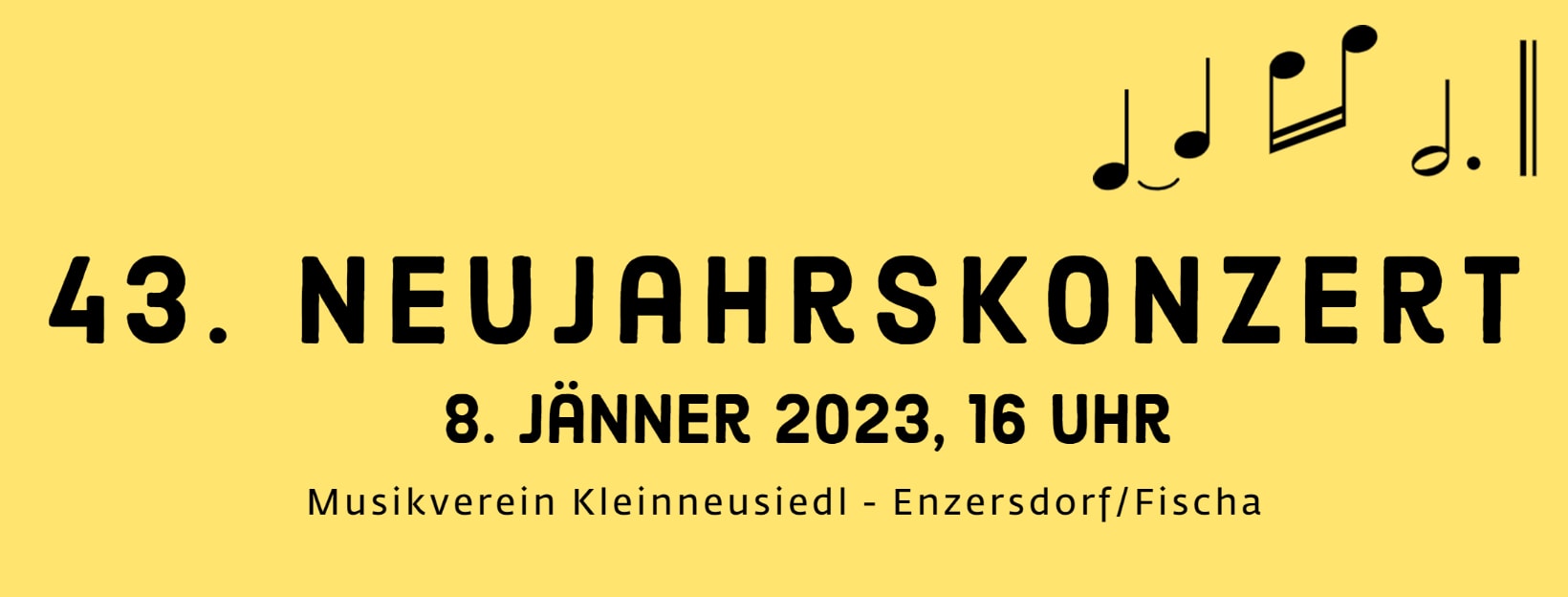 43. Neujahrskonzert des Musikverein Kleinneusiedl am 8. Jänner 2023